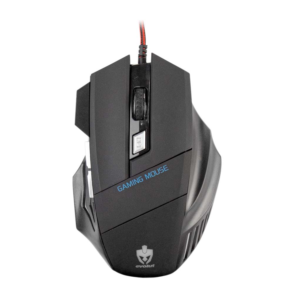 Mouse Gamer Evolut Predator Preto EG103RB - 2400 DPI - LED