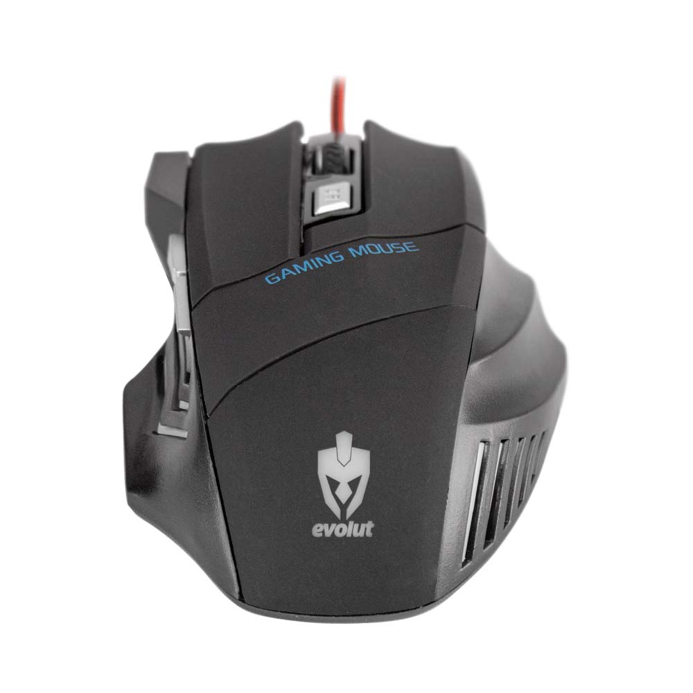 Mouse Gamer Evolut Predator Preto EG103RB - 2400 DPI - LED