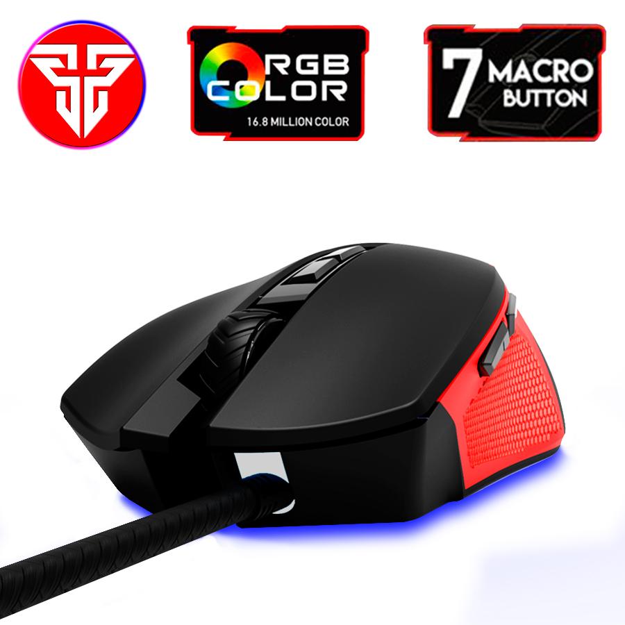 Mouse Gamer Fantech X15: Macro, RGB, 7 Botões - Domine o Jogo com Precisão