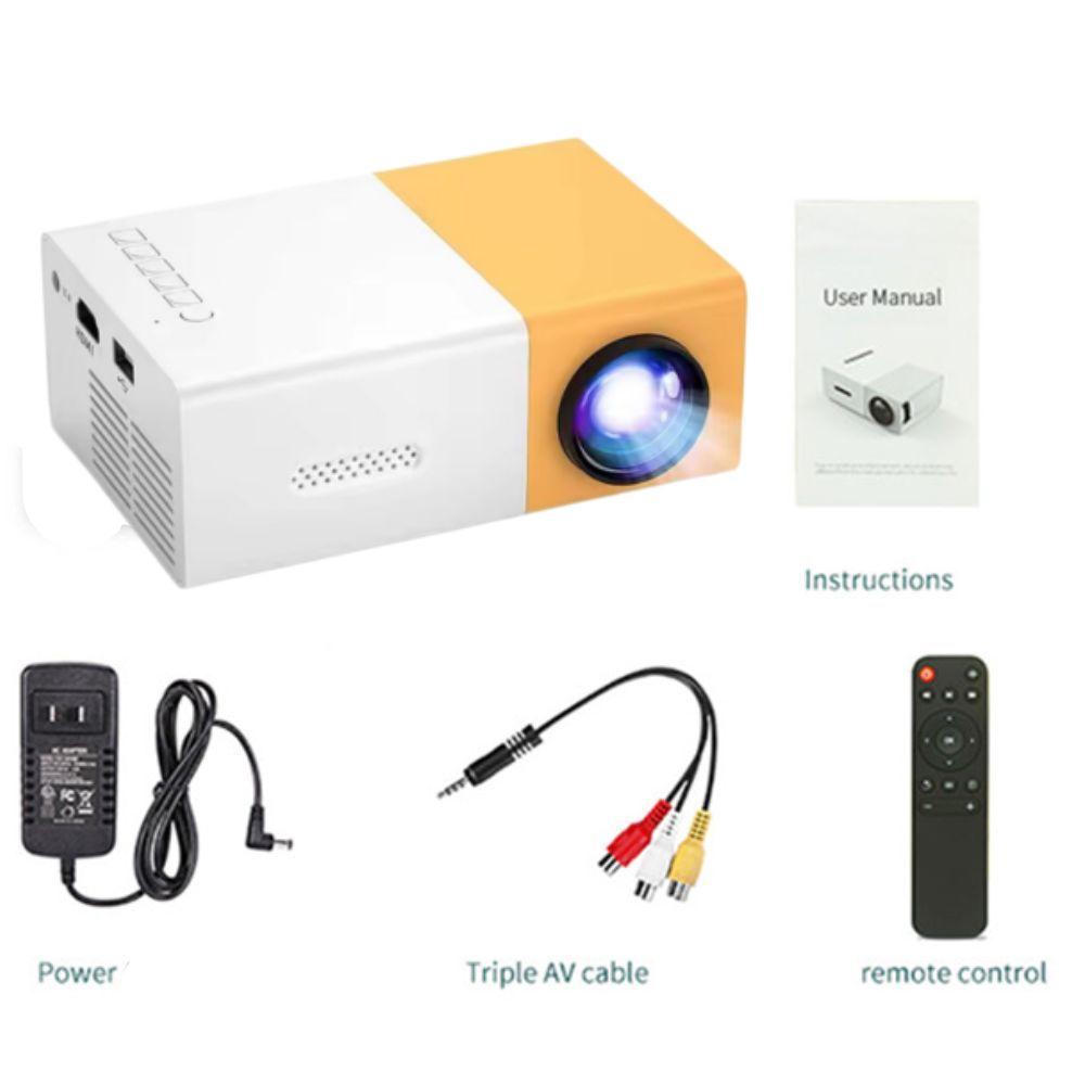 Projetor LED 100” Full HD 600 Lumens Portátil com Controle